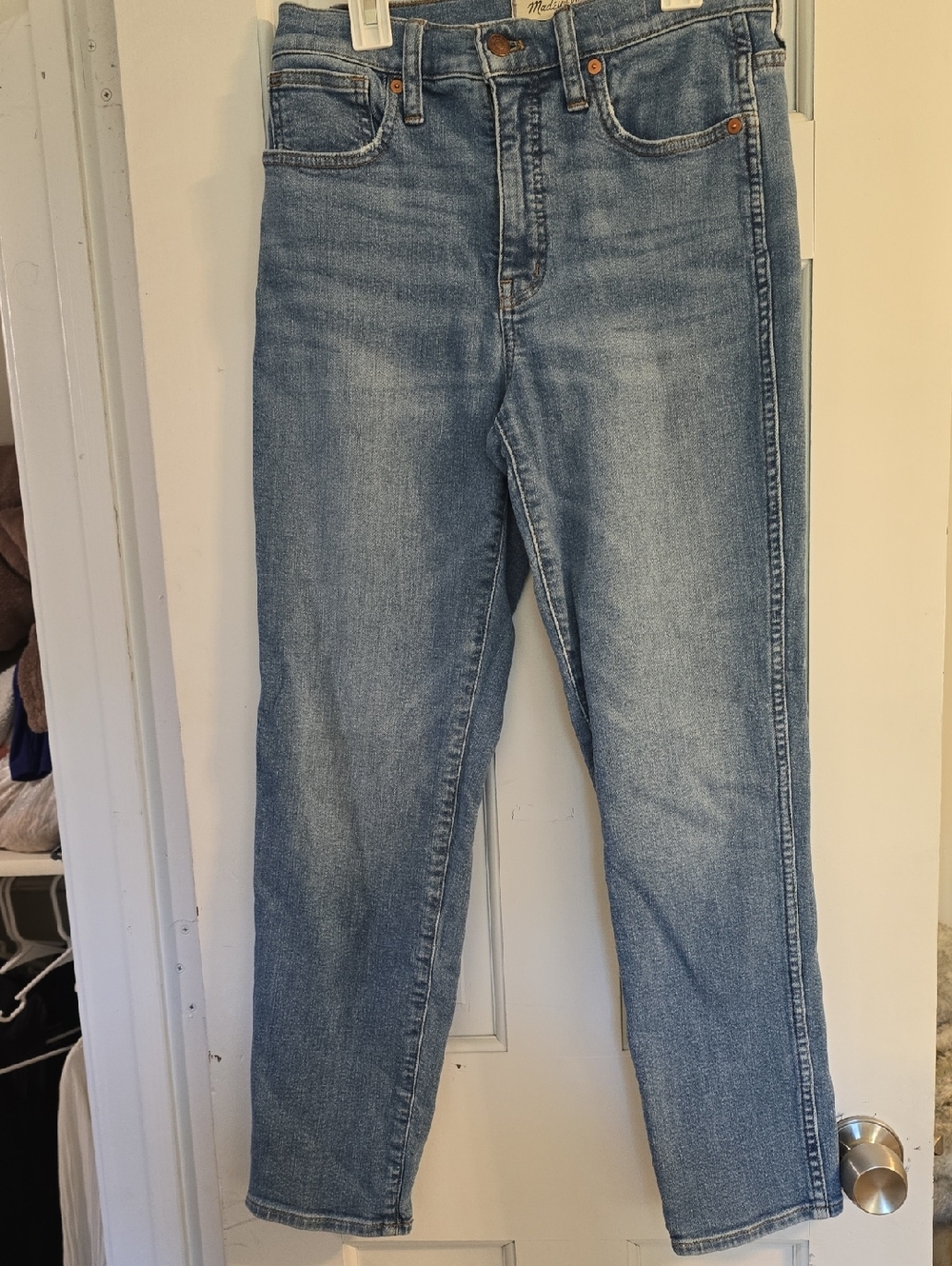 Madewell Light Blue Stove Pipe Jeans Sz 26